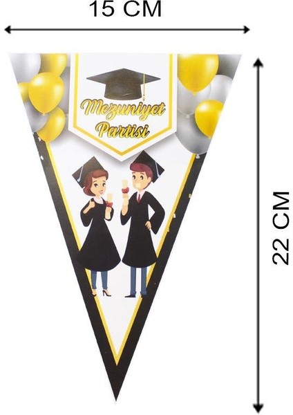 Mezuniyet Partisi Süsü Flama Bayrak Asılabilir Dekoratif Süs modelleri