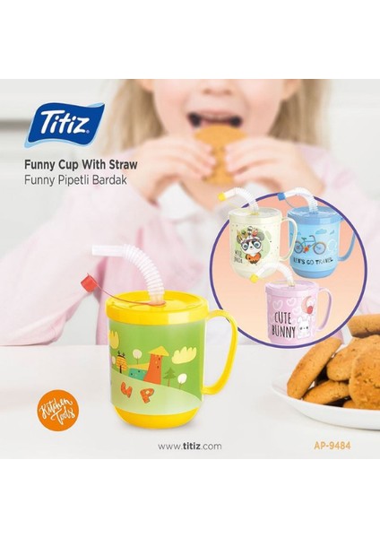 Funny Pipetli Bardak 350 ml – Eğlenceli ve Pratik! fırsatları