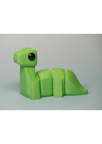 Eklemli Brontosaurus Anahtarlık 1 Adet - Çevre Dostu Pla