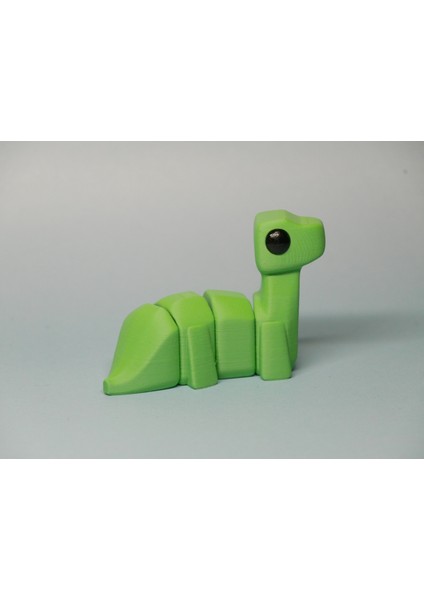 Eklemli Brontosaurus Anahtarlık 1 Adet - Çevre Dostu Pla