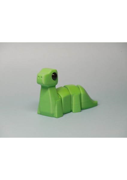 Eklemli Brontosaurus Anahtarlık 1 Adet - Çevre Dostu Pla