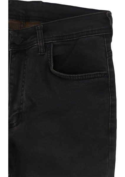 Fistan Store Erkek Füme Yüksek Bel Rahat Kesim Boru Paça Büyük Beden Jean Pantolon modelleri