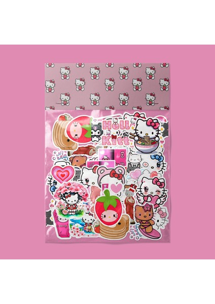 Hello Kitty Sticker Paketi -Bullet Journal - Ajanda - Planner - Defter - Laptop Etiket Çıkartma Çok Renkli 10 x 15 Paket Boyutu 3 x 5 cm Stickerlar Paket Içeriği 25 Adet Dadi Ramba Sticker