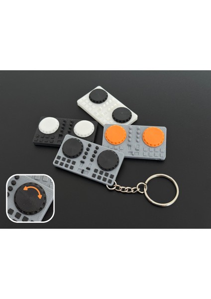Fidget Dj-Kontrolör Anahtarlık 1 Adet - Çevre Dostu Pla