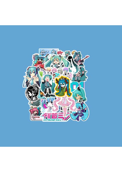 Hatsune Miku Sticker Paketi -Bullet Journal - Ajanda - Planner - Defter - Laptop Etiket Çıkartma Çok Renkli 10 x 15 Paket Boyutu 3 x 5 cm Stickerlar Paket Içeriği 25 Adet Dadi Ramba Sticker