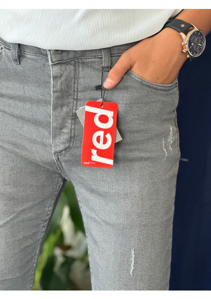 Erkek Pantolon Skinny Gri Denim Jeans fiyatları