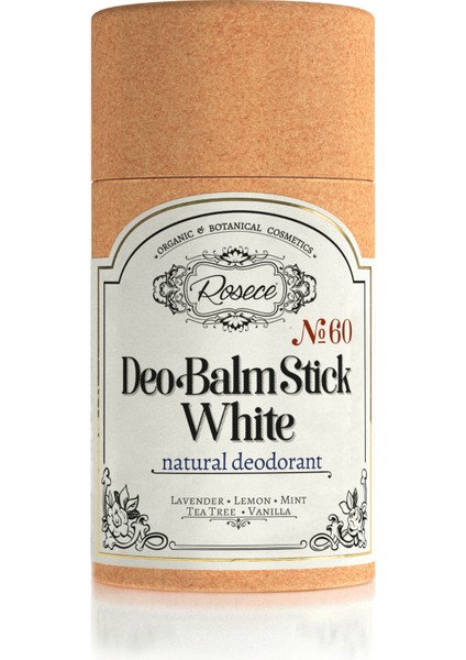 Deo Balm Stick Whıte | Doğal Koltuk Altı Deodorant Roll On Vegan | Unisex 12 ml