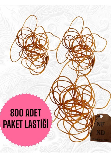 800 Adet Paket Ambalaj Lastiği Para ve Çok Amaçlı Kullanım Için Lastik 70 mm