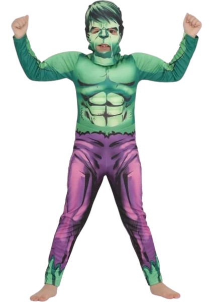 Hulk Kaslı Çocuk Kostümü fiyatları