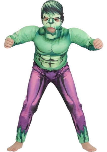 Hulk Kaslı Çocuk Kostümü modelleri