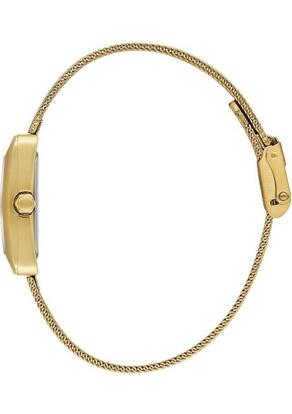 DK.1.13928-4 Dikdörtgen Kadran Hasır Kordon Metal Kasa 3 Atm Suya Dayanıklı Altın Renk Kadın Kol Saati fiyatları