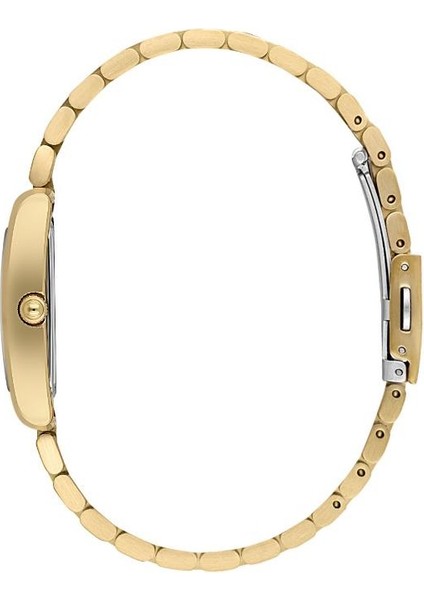 DKE.1.10851-2 Dikdörtgen Kadran Metal Kordon Metal Kasa 3 Atm Suya Dayanıklı Altın Renk Kadın Kol Saati fiyatları