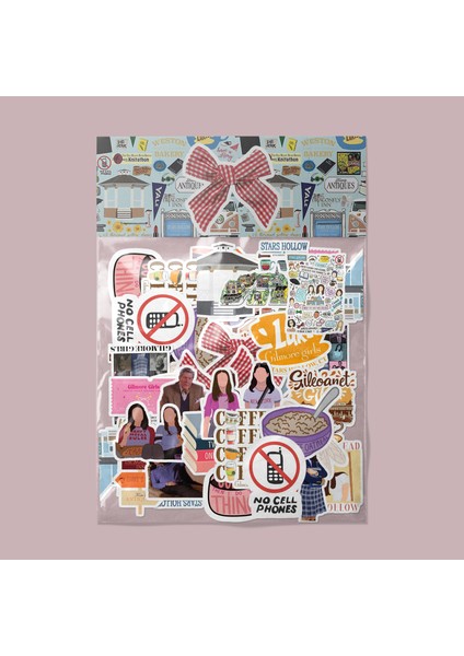 Gilmore Girls Sticker Paketi -Bullet Journal - Ajanda - Planner - Defter - Laptop Etiket Çıkartma Çok Renkli 10 x 15 Paket Boyutu 3 x 5 cm Stickerlar Paket Içeriği 25 Adet Dadi Ramba Sticker