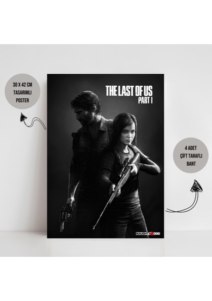 The Last Of Us Part 1 Game Çerçevesiz Oyun Tasarım Poster Tablosu Ellie Joel Miller