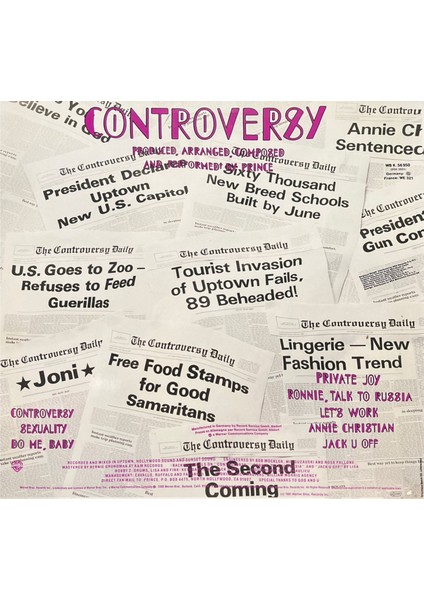 Prince Controversy Lp Plak