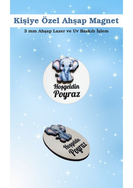 Kişiye ve Firmalara Özel Ahşap Magnet