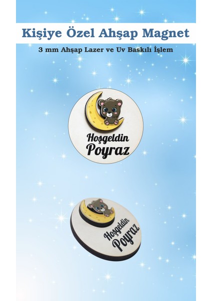 Kişiye ve Firmalara Özel Ahşap Magnet