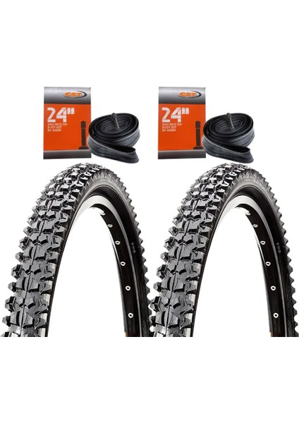 Mtb 24X1.95 Dağ Bisikleti Lastik Seti