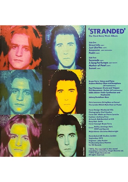 Roxy Music Stranded Lp Plak
