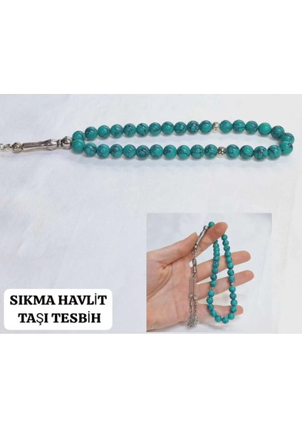 Sıkma Havlit Taşı Tesbih Yeşil Hediyelik Aksesuar Bijuteri Tesbih fiyatları