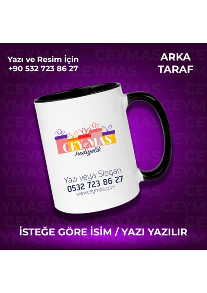 Firmalara Özel Logo Baskılı Renkli Kupa Bardak
