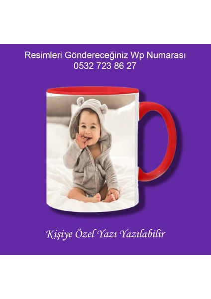 Kişiye Özel Resimli Kupa Bardak ve Kahve Fincanı modelleri