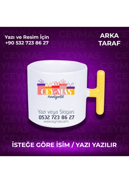 Firmalara Özel Logo Baskılı Renkli Kupa Bardak