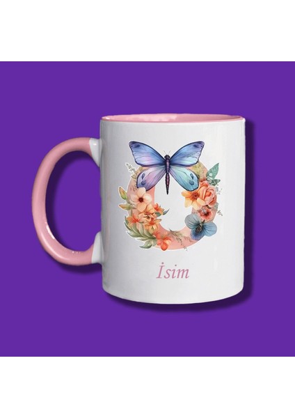 Kişiye Özel Harfli Kupa Bardak - O Harfi Kupa Bardak