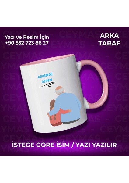 Kişiye Özel Dedem De Dedem Baskılı Kupa Bardak fiyatları