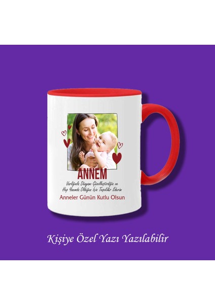Anneler Gününe Özel Resim ve Isim Baskılı Kupa Bardak Modelleri