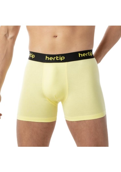 Çok Renkli Modal Boxer Full Comfort Rahat Kesim 6'lı Paket (Kırmızı-Gri-Yeşil-Sarı-Mavi-Turuncu)