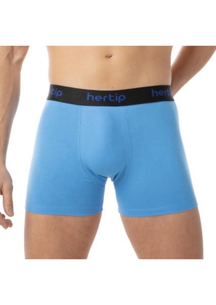 Çok Renkli Modal Boxer Full Comfort Rahat Kesim 6'lı Paket (Kırmızı-Gri-Yeşil-Sarı-Mavi-Turuncu)