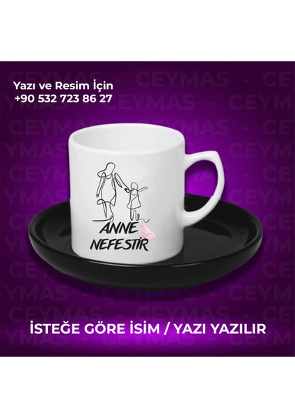 Annelere Özel Isimli Anneler Günü Hediyelik Renkli Kupa Bardak