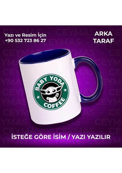 Kişiye Özel Isim Baskılı Baby Yoda Kupa Bardak fiyatları