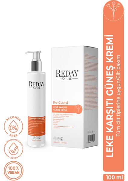 Leke Karşıtı Güneş Kremi 100 ml - Spf 50 Koruma ve Renk Eşitleyici Güneş Bakımı
