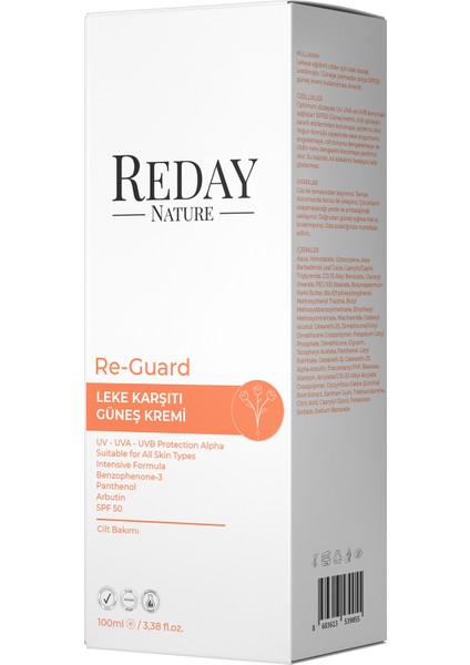 Leke Karşıtı Güneş Kremi 100 ml - Spf 50 Koruma ve Renk Eşitleyici Güneş Bakımı