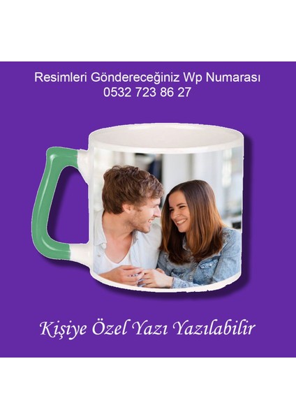 Kişiye Özel Resimli Kupa Bardak ve Kahve Fincanı