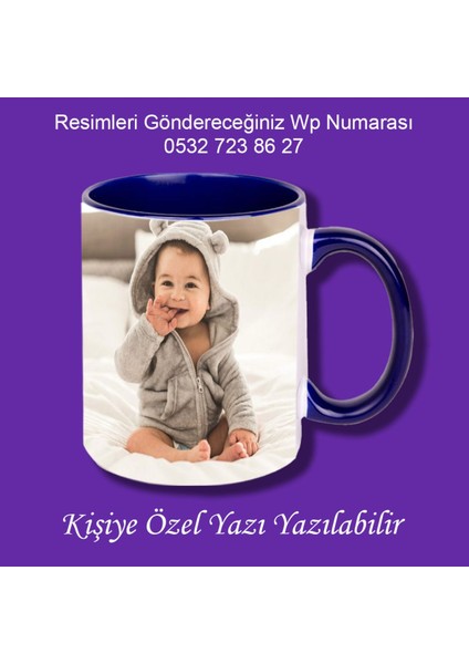 Kişiye Özel Resimli Kupa Bardak ve Kahve Fincanı modelleri