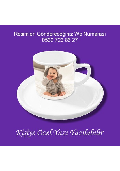 Kişiye Özel Resimli Kupa Bardak ve Kahve Fincanı