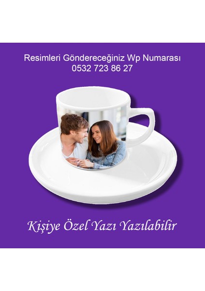 Kişiye Özel Resimli Kupa Bardak ve Kahve Fincanı modelleri