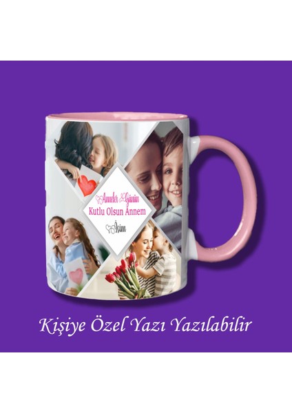 Anneler Günü Kupa Bardak Resimli Anneler Günü Kupa Bardak