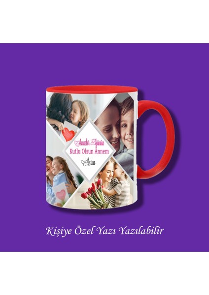 Anneler Günü Kupa Bardak Resimli Anneler Günü Kupa Bardak