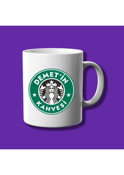Kişiye Özel Isimli Starbucks Tasarımlı Kahve Kupası - Hediyelik Eko Kupa Bardak