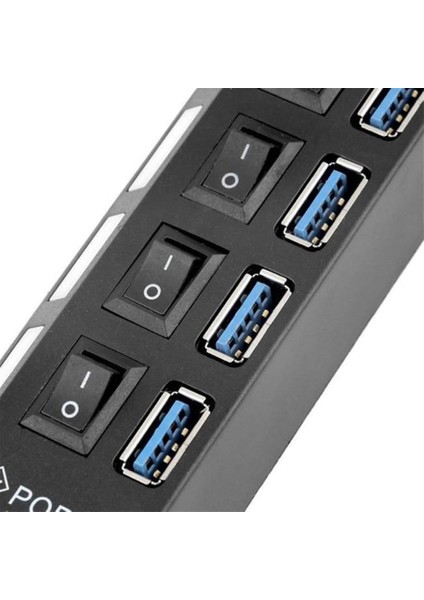 4 Port Anahtarlı USB 3.0 Hub Çoklayıcı 30 cm