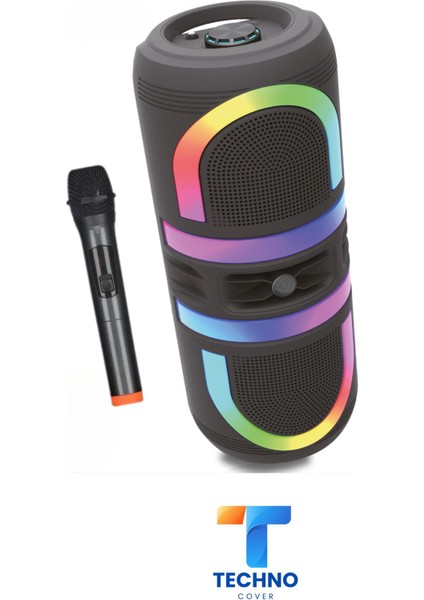 Bluetooth Özellikli Ses Bombası 8x2 Inch Rgb Işıklı Speaker (Kln-210) fiyatları