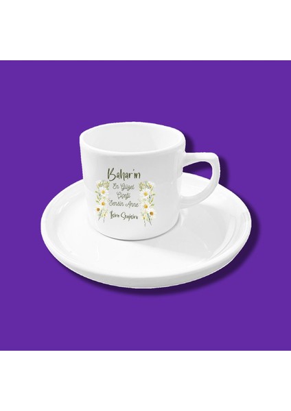 Anneler Günü Annelere Özel Isim Yazılabilir Kahve Fincanı Modelleri