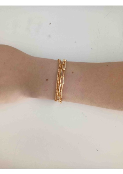 Gold Kaplama 2li Bileklik