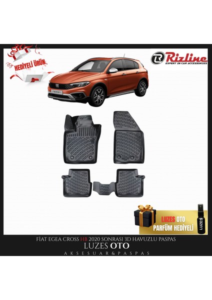 Fiat Egea Cross Hb 3D Havuzlu Paspas 2020 Model Uyumlu
