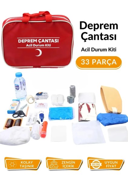 Deprem Çantası Acil Durum Kiti Ilk Yardım Seti