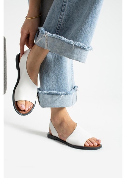 Siyah Kadın Minimalist Sandalet Şık ve Rahat Açık Burun Ayakkabı fiyatları